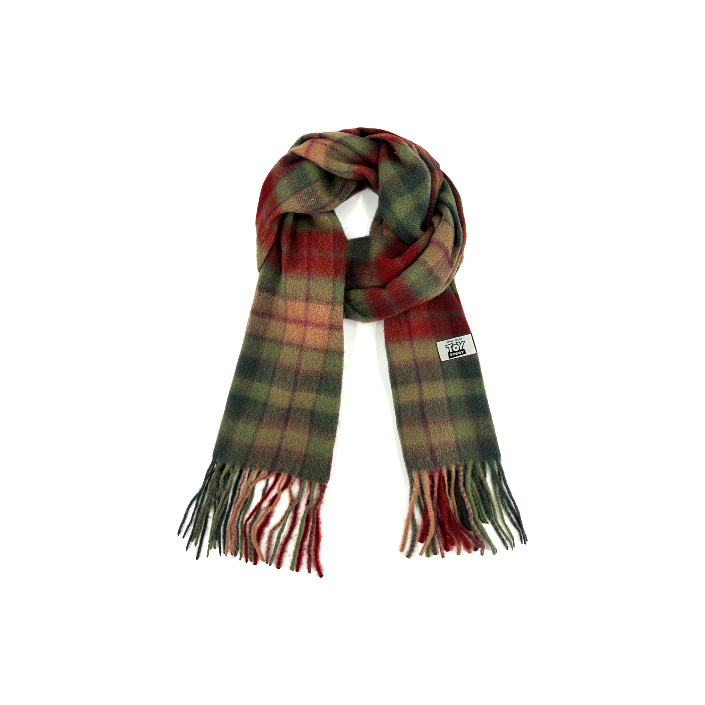 

Disney Вязаный шарф унисекс, UK New Year Red Green 16#
