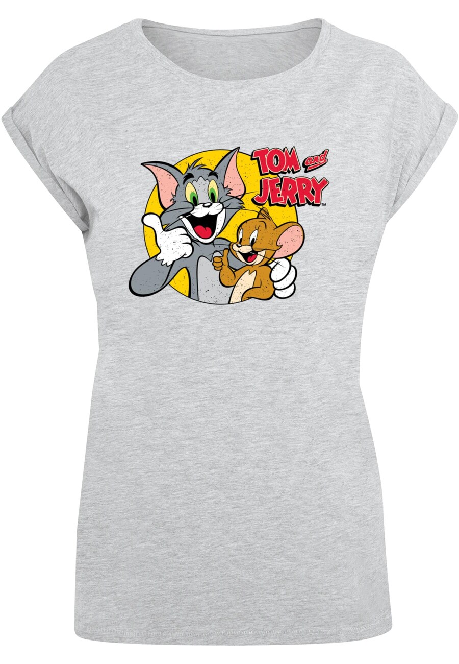 

Рубашка ABSOLUTE CULT Tom And Jerry - Thumbs up, пятнистый серый