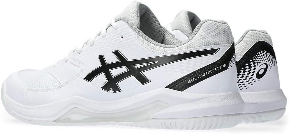 Мужские теннисные кроссовки Asics Gel-Dedicate 8, белый/черный — фото 3