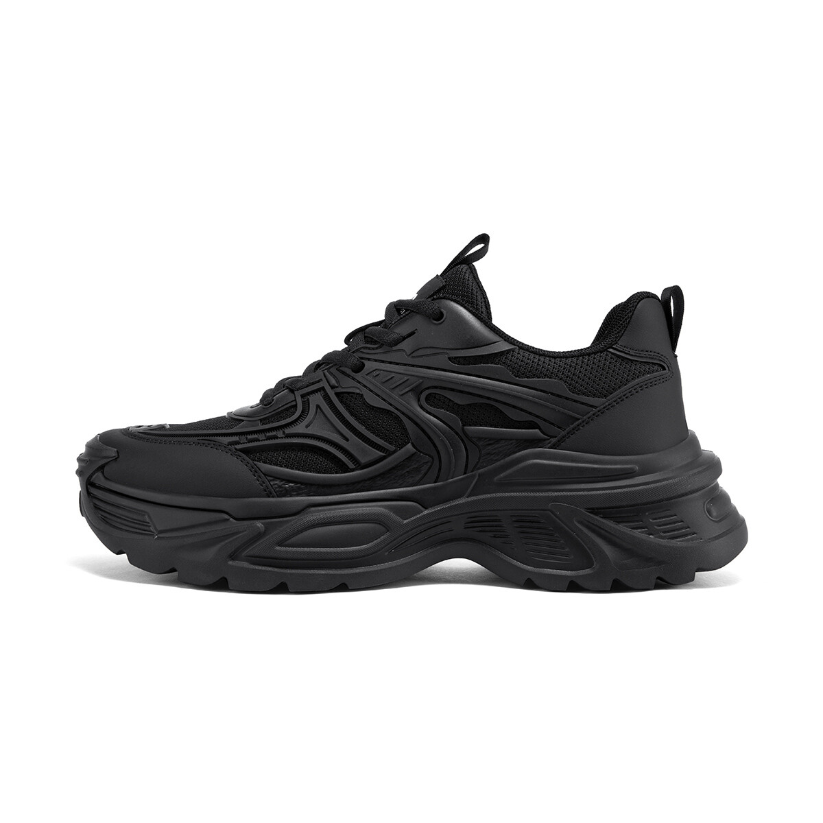 

Кроссовки Jeep Chunky Sneakers Men Low-top Black, черный