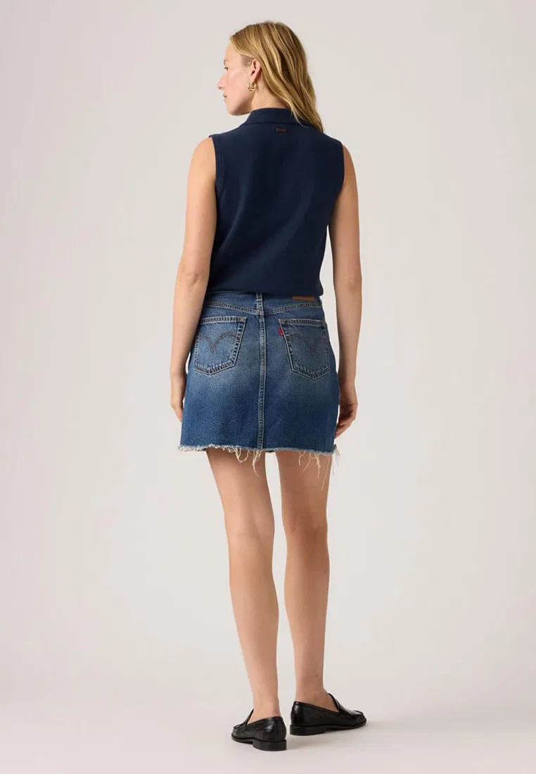 Юбка джинсовая деконструированная, Levi's, мультиколор — фото 4