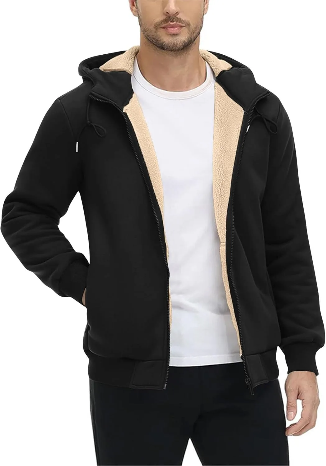 

Мужская толстовка с капюшоном на молнии Sherpa