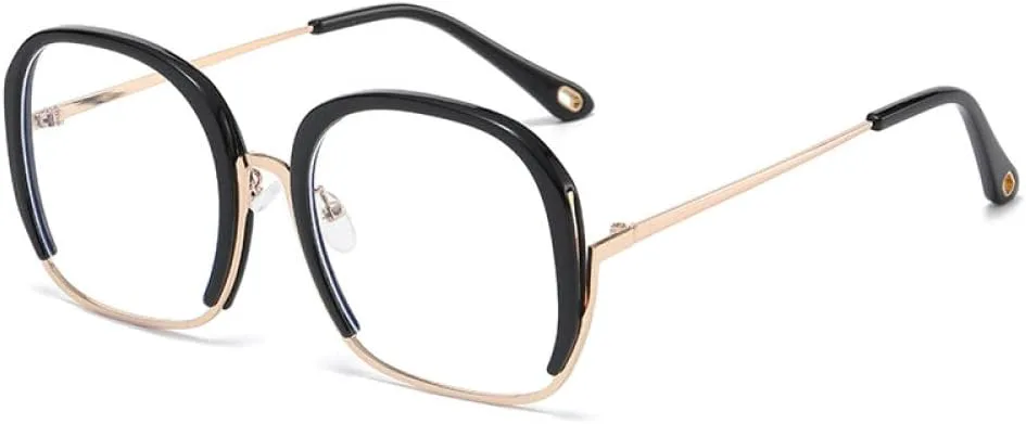 

Модные солнцезащитные очки для женщин в винтажном стиле, ретро-очки для женщин с защитой от ультрафиолета UV400 (светло-коричневые, один размер) LXLHWN, C1black