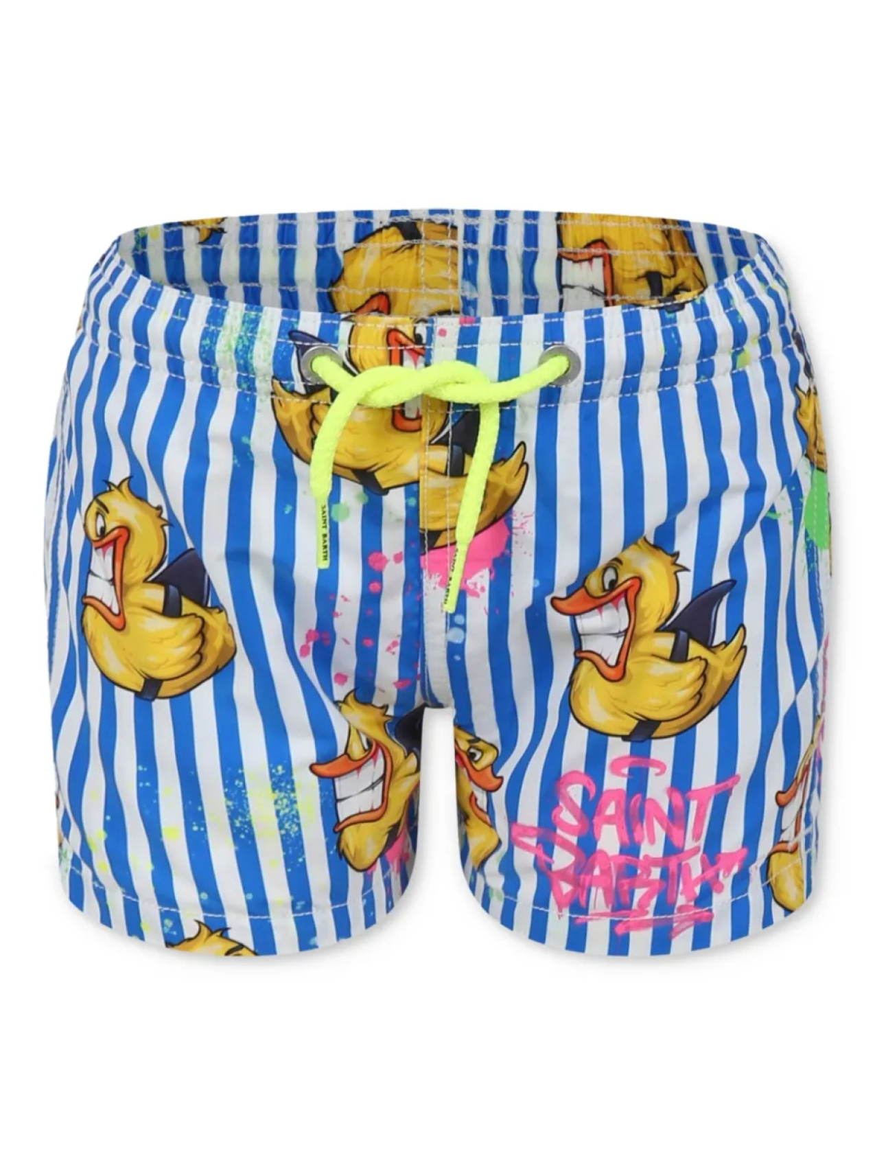 

MC2 Saint Barth Kids принтованные шорты для плавания, синий