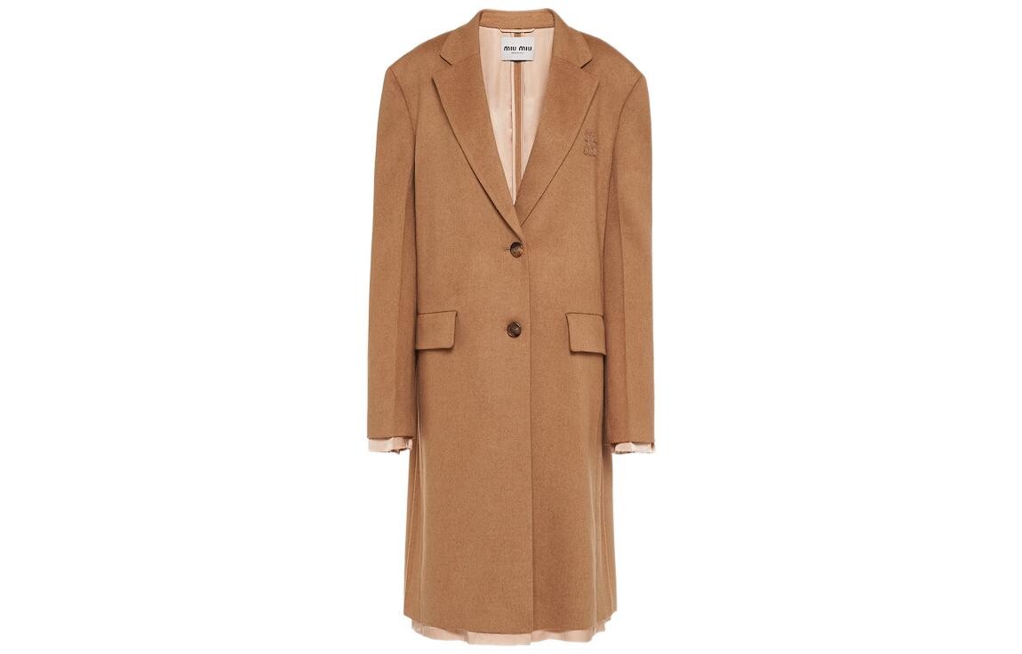 

Пальто женское верблюжье коричневое Miu Miu
