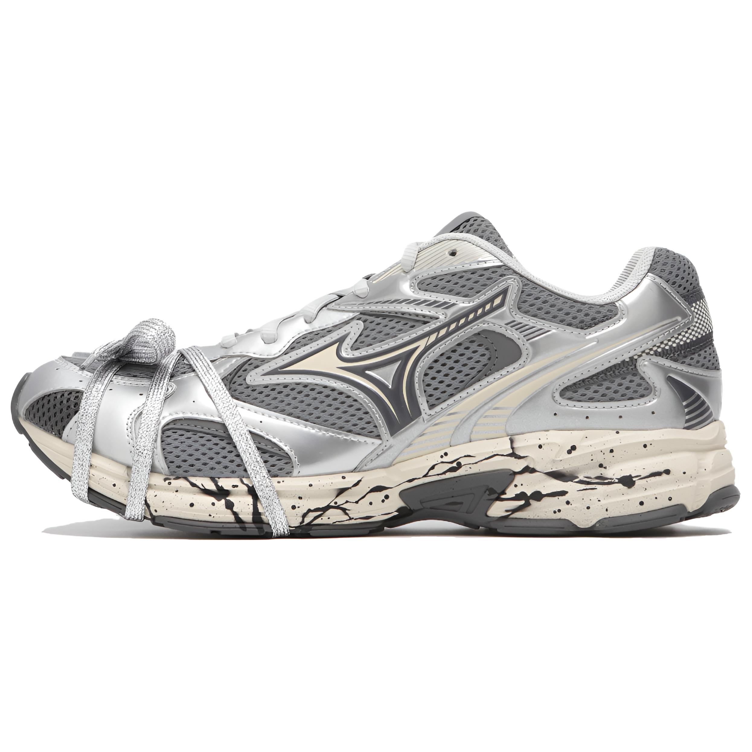 

Speed 2K амортизация низкие кроссовки для повседневной носки и длительных пробежек в городе унисекс Mizuno, серый серебристый