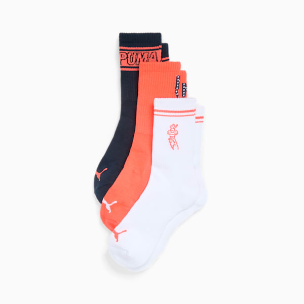 

Женские полумахровые носки с низким воротником (3 пары) Puma, мультиколор