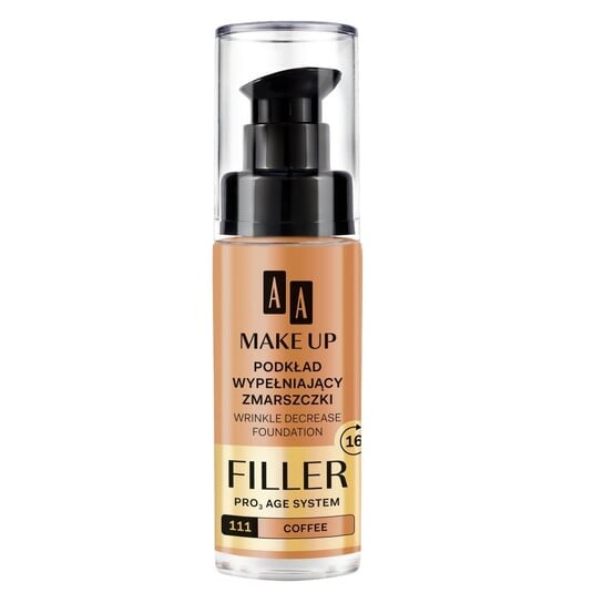 

Тональный крем, разглаживающий морщины 111 Кофе, 30 мл AA, Make Up Filler