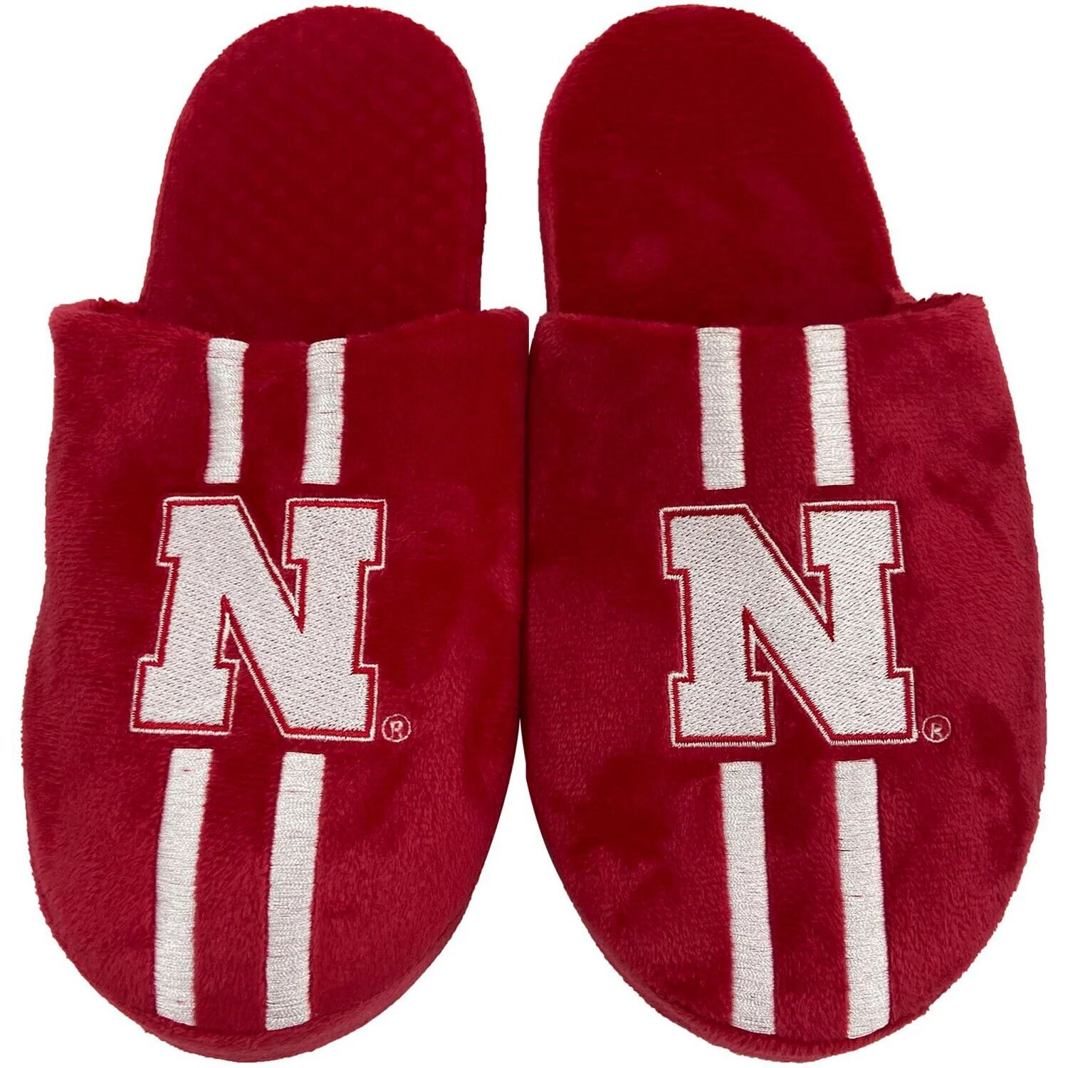 

Молодежные тапочки в полоску FOCO Nebraska Huskers Team Unbranded