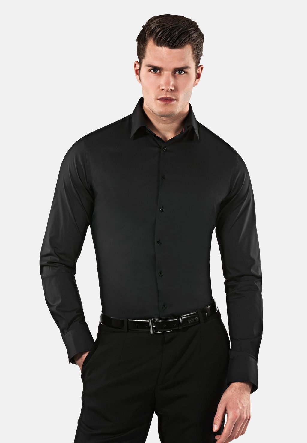 

Рубашка SUPER TAILLIERT STRETCH Vincenzo Boretti, черный