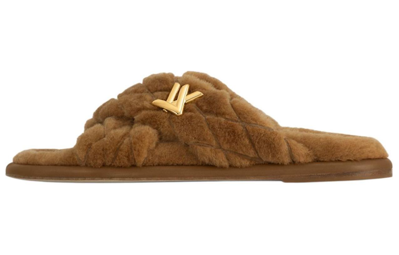 Бирюзовые шлепанцы Bliss Slide женские коричневые LOUIS VUITTON