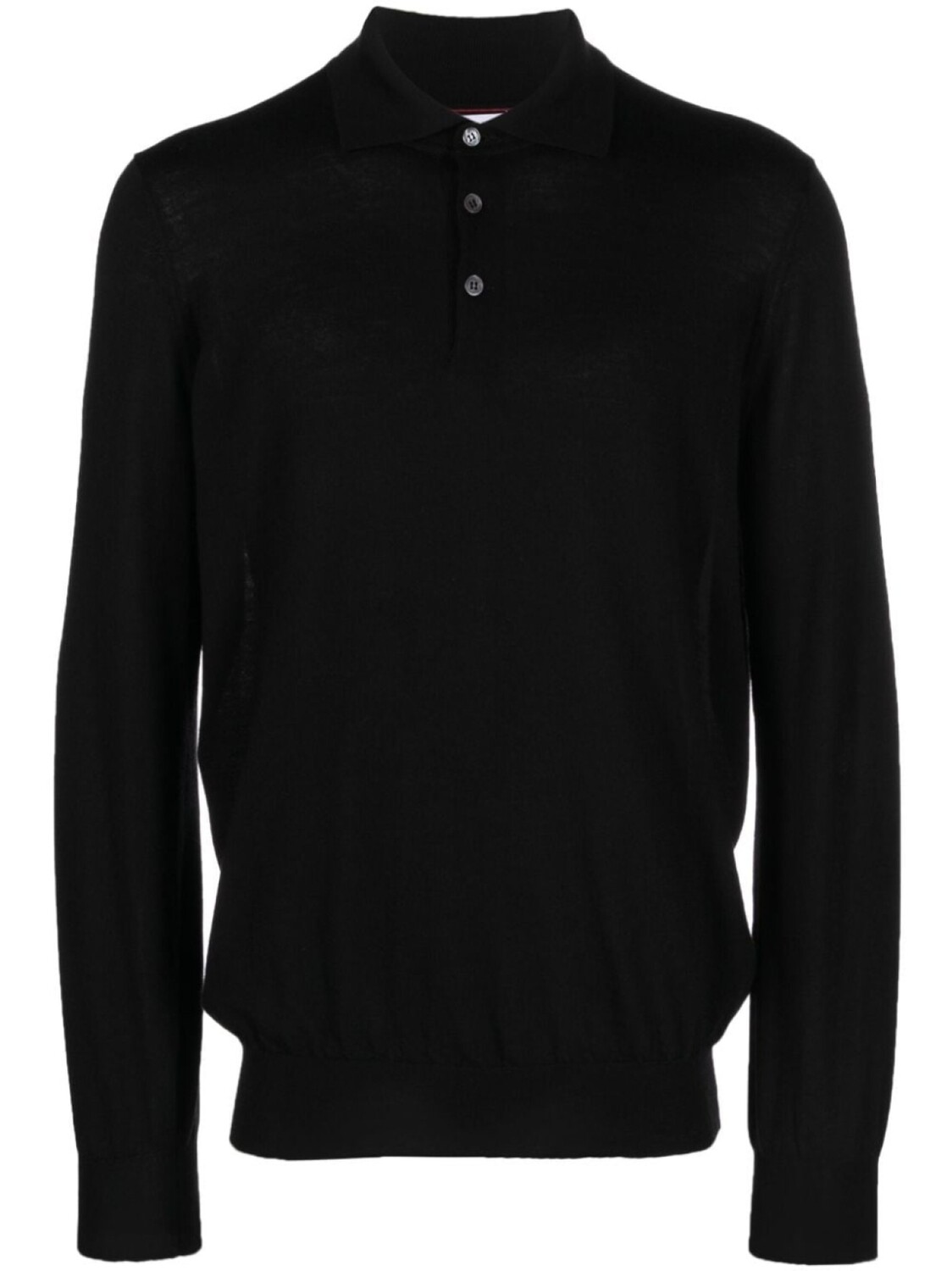 

Brunello Cucinelli рубашка поло из вирджинской шерсти, черный