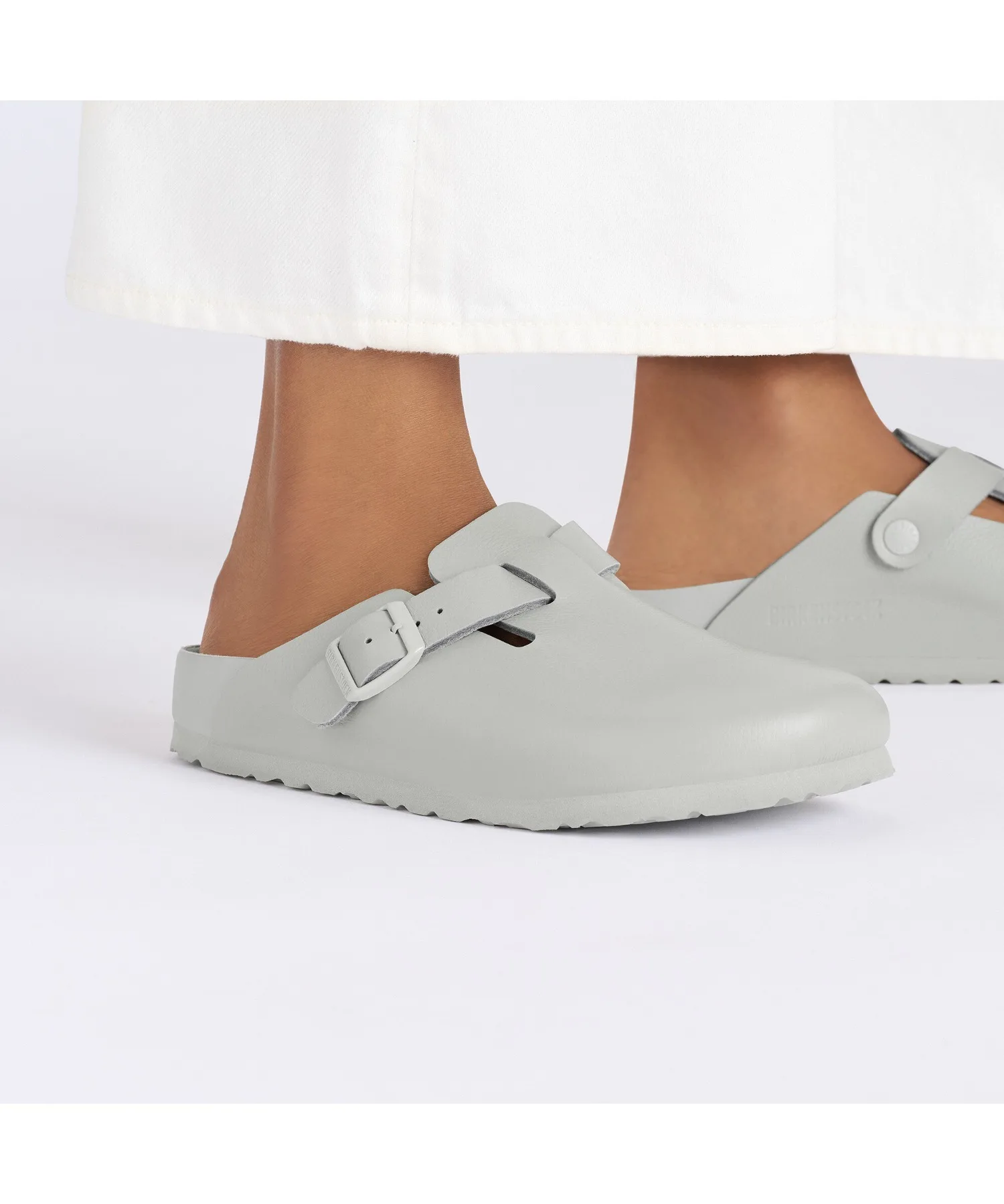 Унисекс сандалии BIRKENSTOCK Boston из гладкой кожи — фото 3