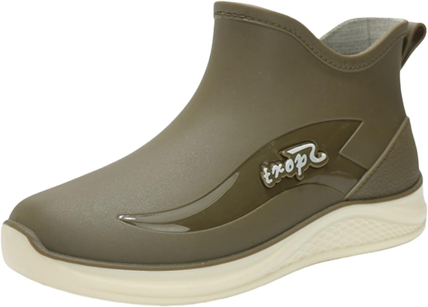 

Резиновые сапоги для мужчин и женщин, водонепроницаемые, противоскользящие, ботинки до щиколотки для активного отдыха, комфортная рабочая обувь для рыбалки, садоводства и прогулок на лодке Generic, зеленый