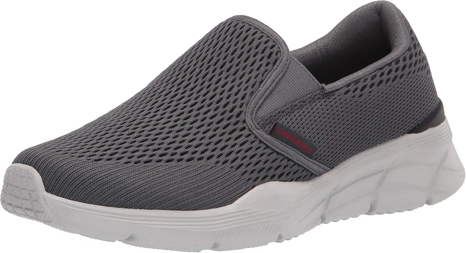 Лоферы Skechers, серый/красный