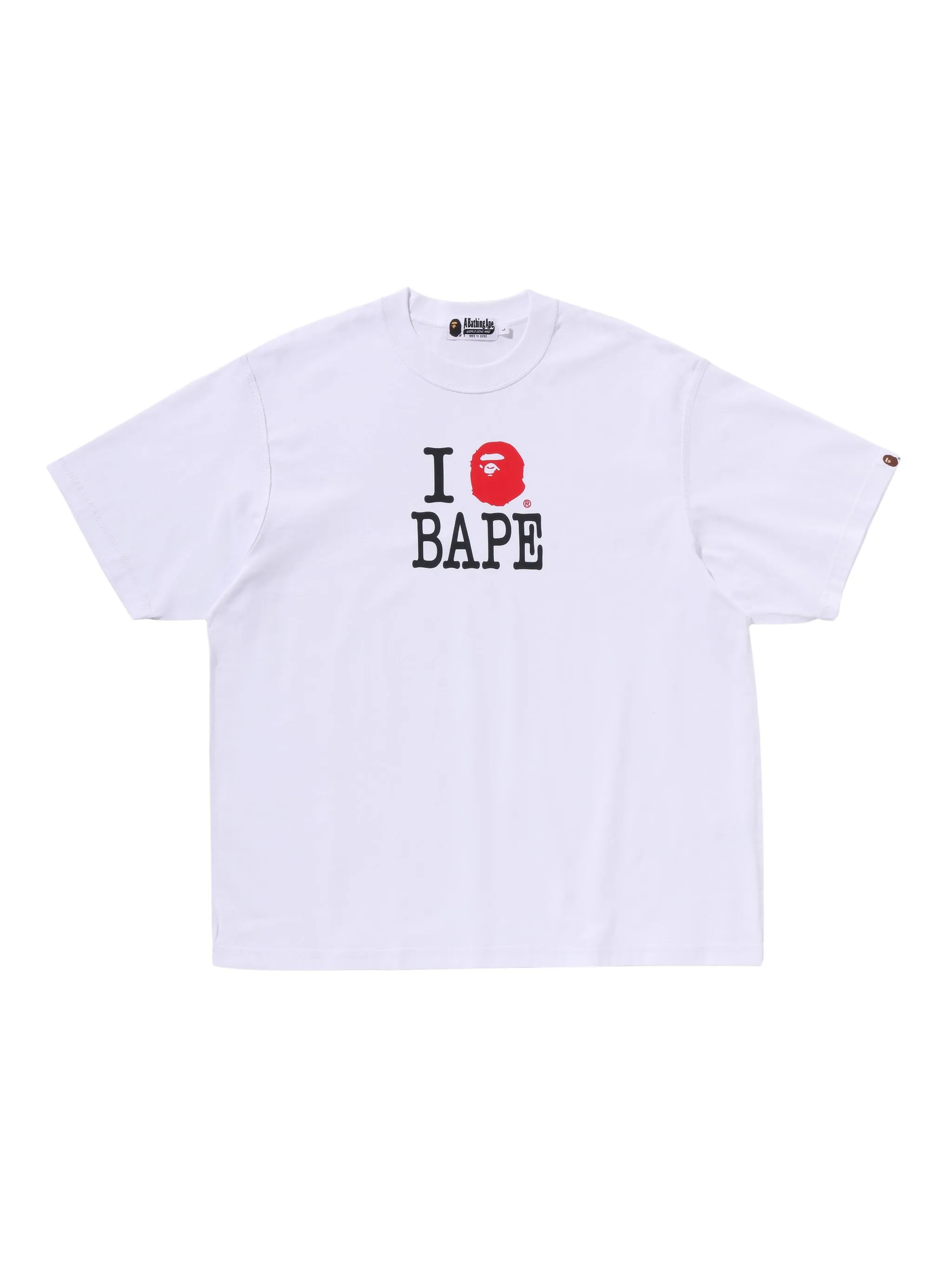 

Футболка с графичным принтом A Bathing Ape, белый