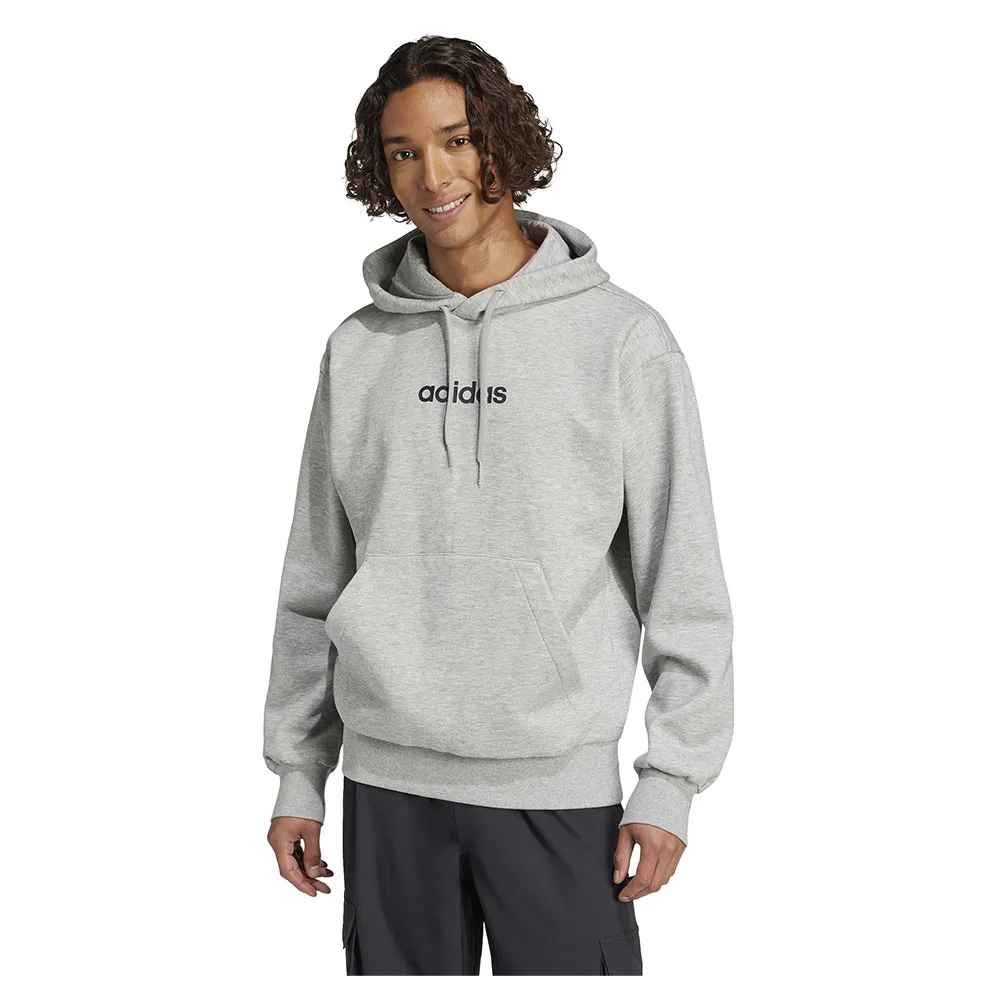 

Худи adidas Essentials Linear Fleece, серый
