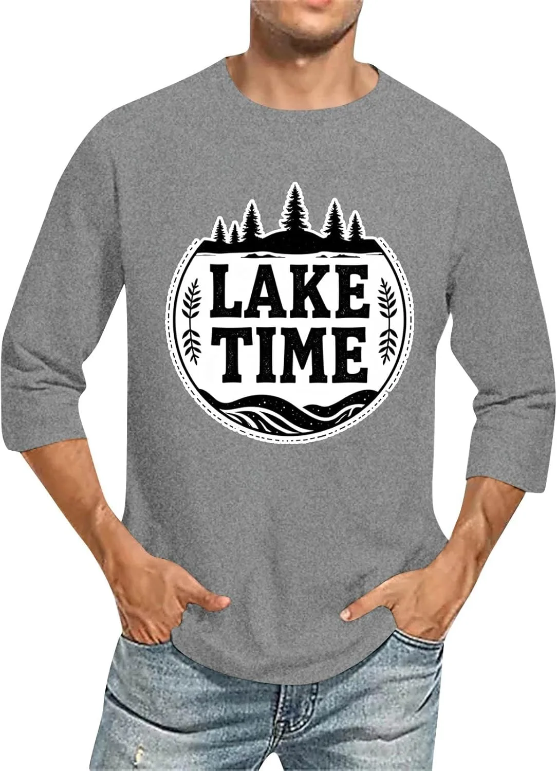 

Футболка для мужчин Loose Fit с принтом FQZWONG