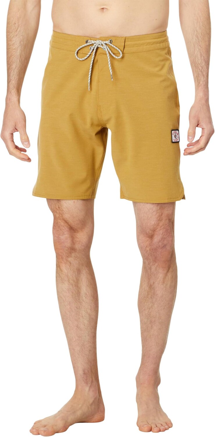 

Шорты для плавания VISSLA Solid Sets 18.5" Boardshorts, цвет Mustard