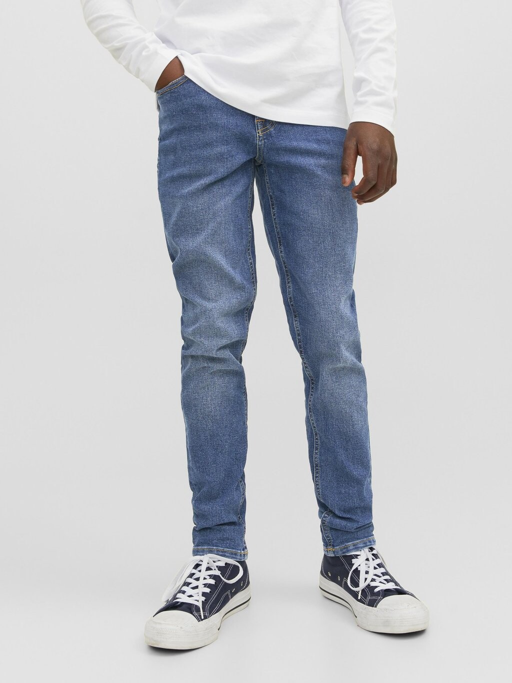 

Джинсы Slim Fit JJIGLENN JJORIGINAL Jack & Jones Junior, цвет blue denim