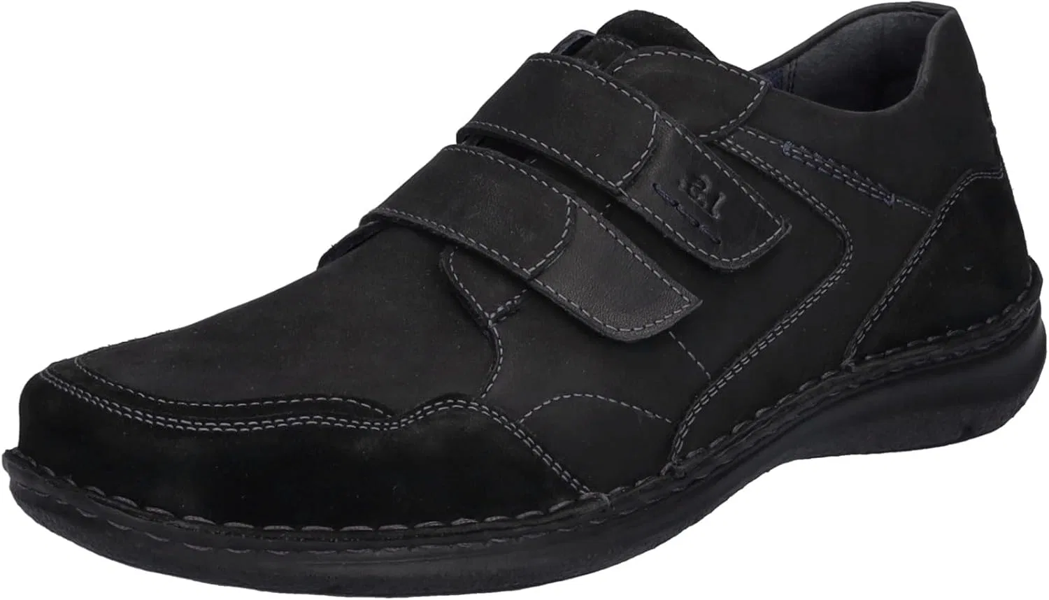 Туфли Josef Seibel GEMÜTLICH Mokassin Adaptable Mann ANVERS-85 Nubuck SCHWARZ, Black
