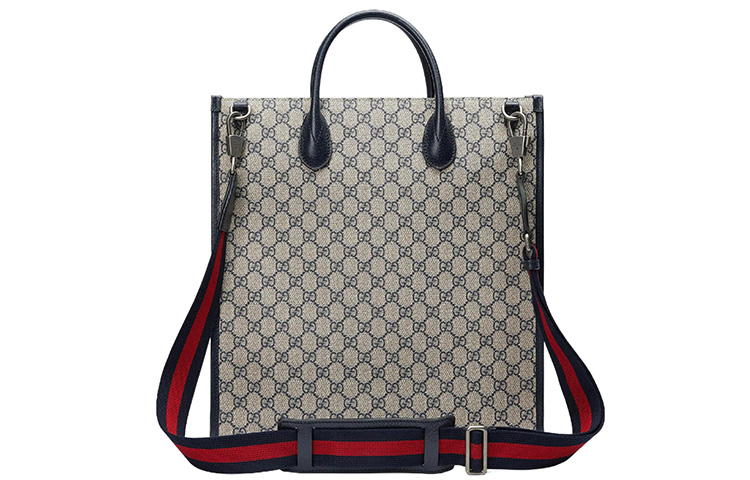 Кожаная сумка тоут GUCCI унисекс — фото 4