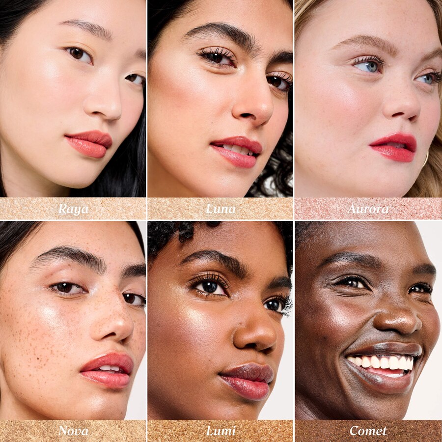 Хайлайтер Glow La La Blurring Powder Highlighter Benefit Cosmetics, 0.1 oz/3 g, Lumi — фото 4
