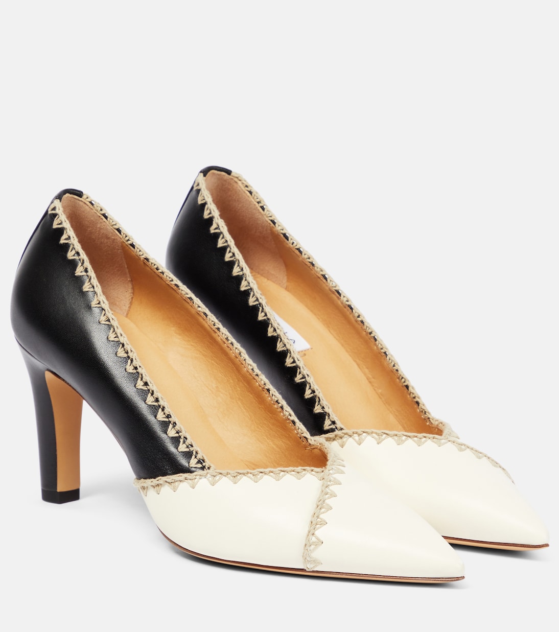 Туфли из кожи Aster Gabriela Hearst, Cream Multi