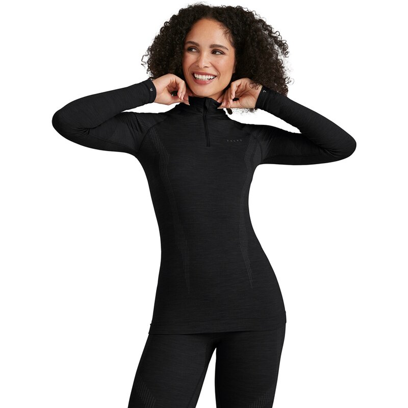 

Майка с длинным рукавом и застежкой-молнией Falke, черный