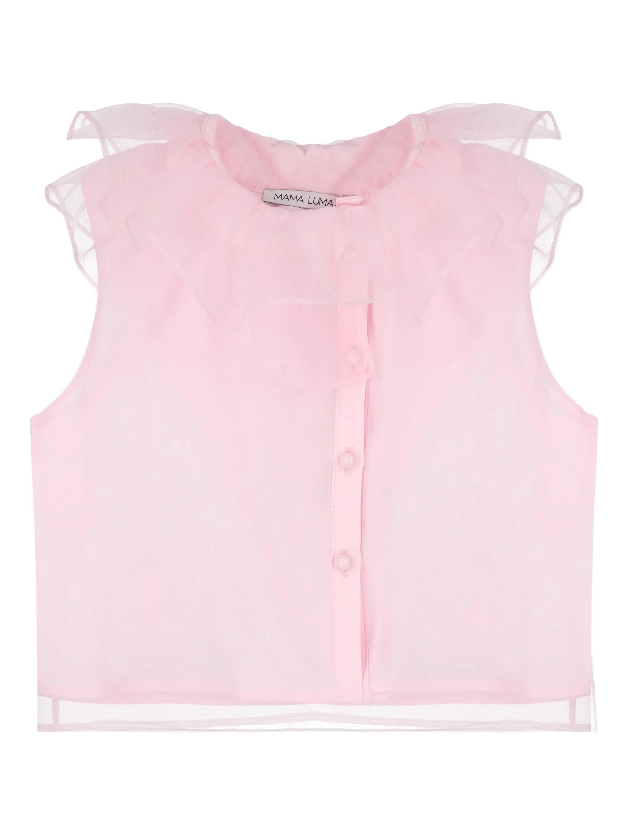 Комплект из топа и юбки с бантом Mama Luma Kids, розовый — фото 3
