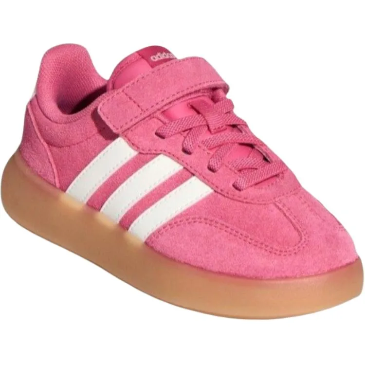 Adidas Детские скейтбординг кроссовки BARREDA DECODE Low top розовые белые для детей 3-7 лет — фото 4