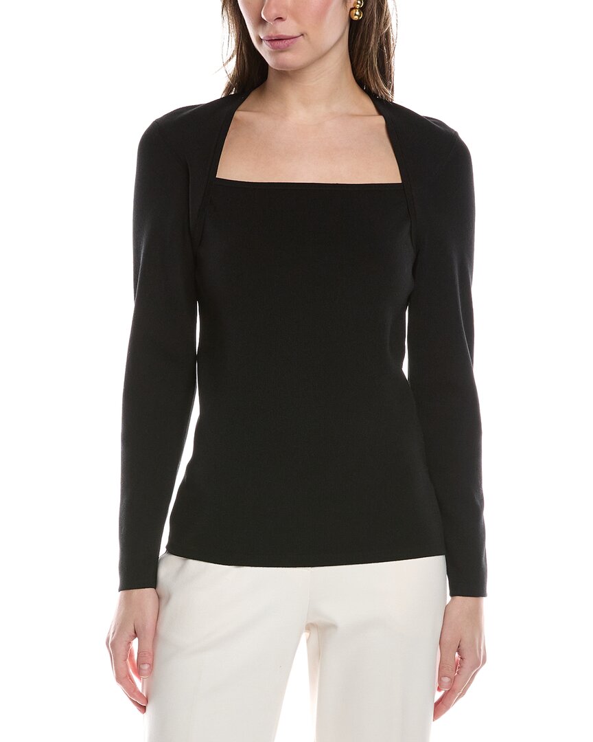 

Топ Anne Klein Portrait Neck, черный