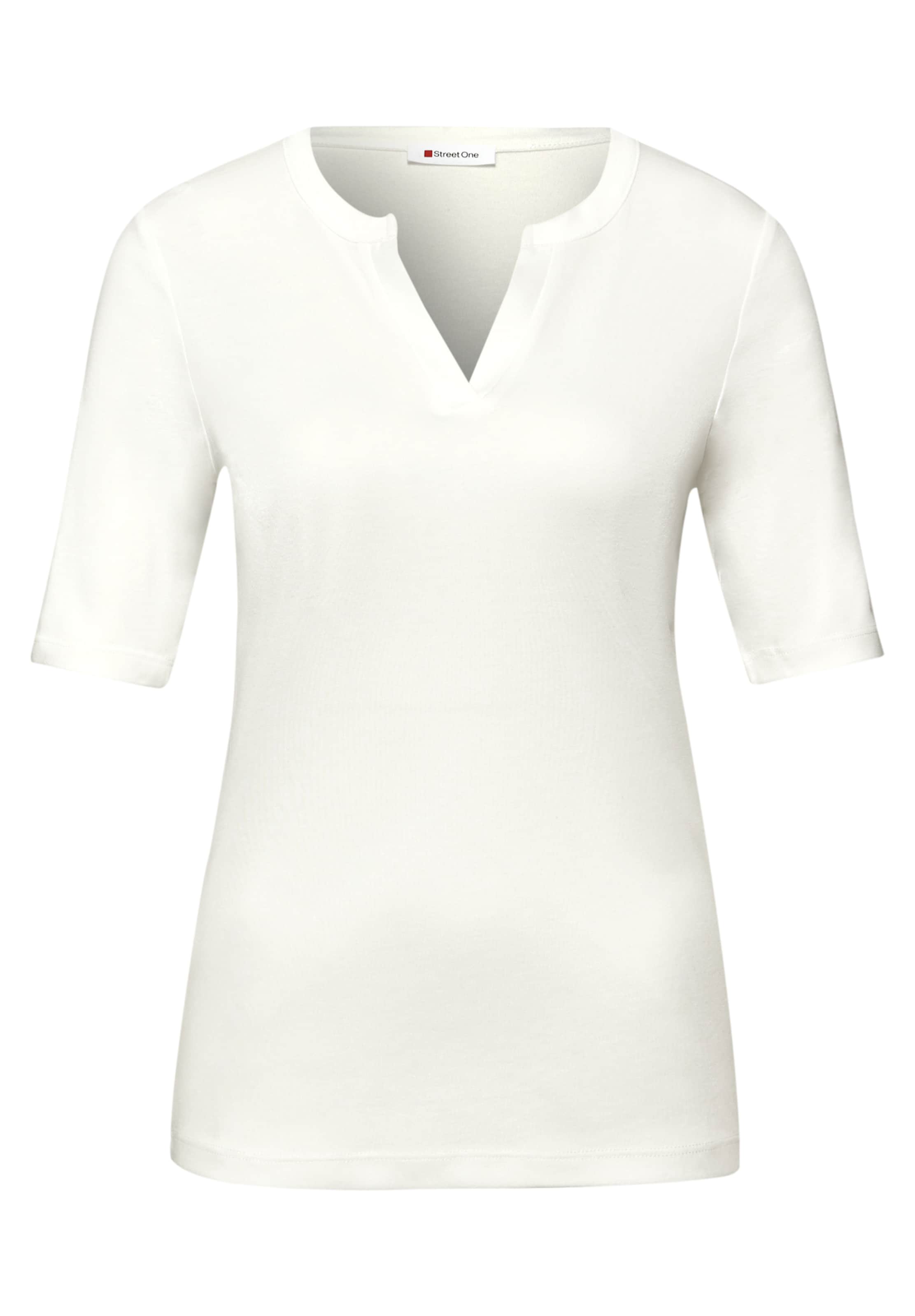 

STREET ONE Футболка в цвете Off White, Белый, STREET ONE Футболка в цвете Off White