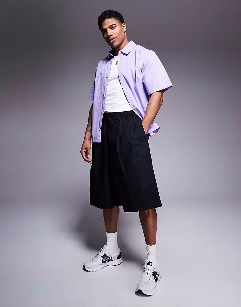 

Шорты Nike Club плетеные черного цвета