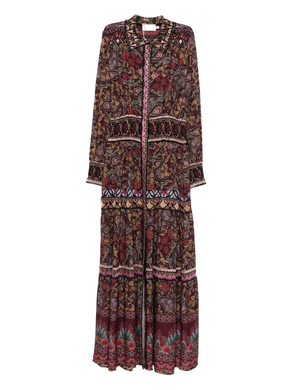 

Флористическое платье Franciele с ярусами Cecilia Prado, фиолетовый