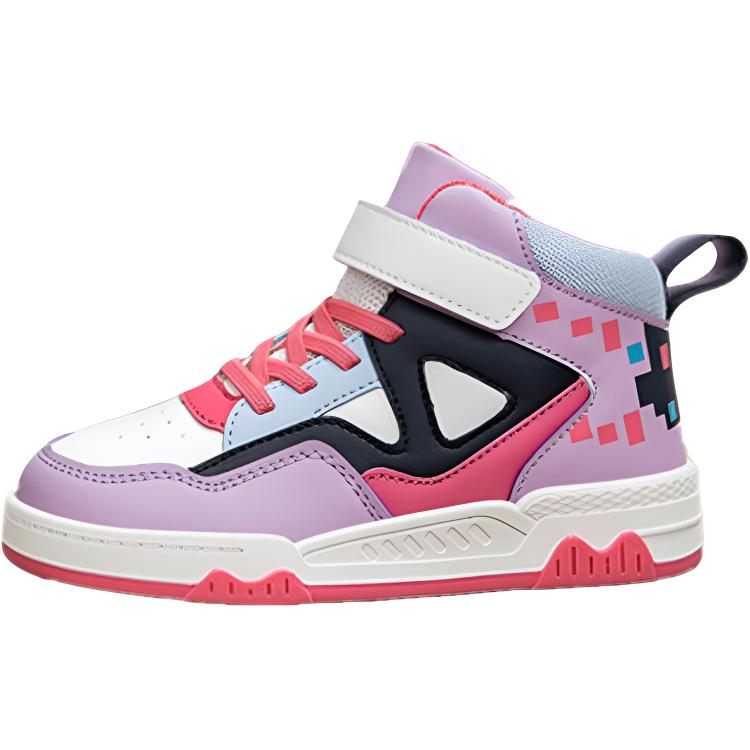 

Дышащие высокие детские кроссовки для скейтбординга для детей от 3 до 7 лет AMICNIEGD, розовый