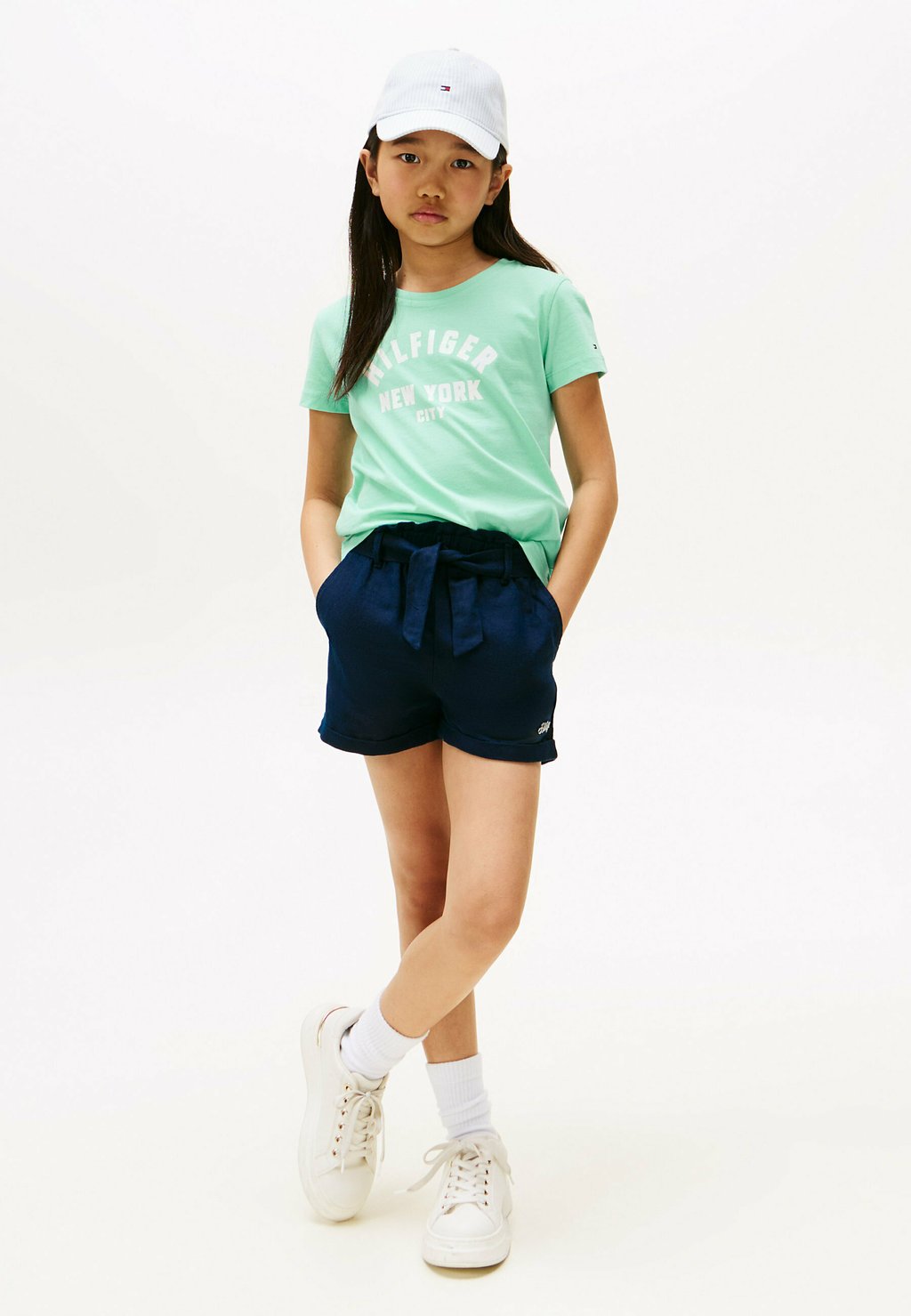 

Футболка с принтом GLITTER CURVE NYC LOGO Tommy Hilfiger, зеленый