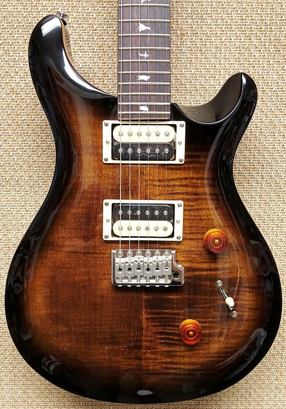 

Электрогитара PRS SE Custom 24 Electric Guitar Black Gold Sunburst Maple Cap/Neck, Mahogany, Bag
