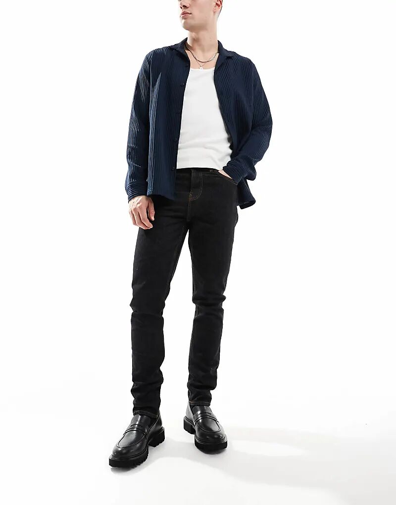 

Узкие джинсы цвета индиго ASOS DESIGN