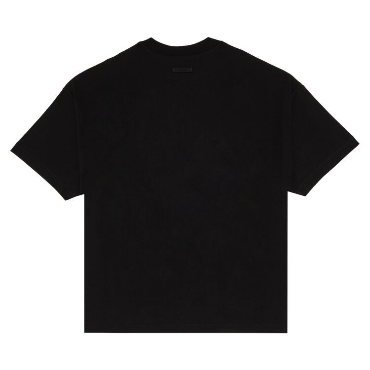 Футболка Fear of God Essentials Jersey Crewneck Tee Black, черный — фото 2