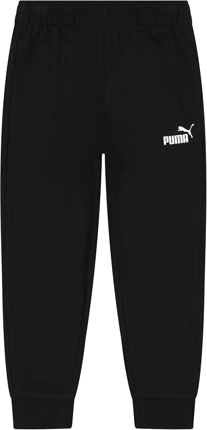 Детские спортивные штаны Puma с логотипом Core Logo, черно-белый — фото 4