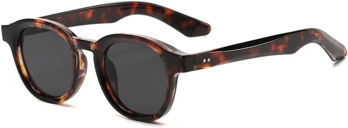 

Солнцезащитные очки с защитой от УФ-излучения UV400 | Женские овальные очки с заклепками, прозрачный градиент, для занятий спортом на открытом воздухе и вождения DSVIGF, Leopard Grey