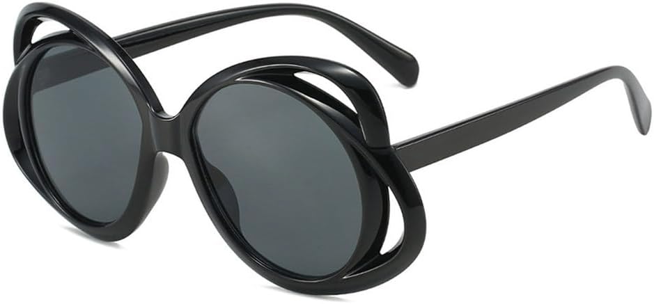 

Уникальные овальные женские солнцезащитные очки, модные градиентные линзы, защита от УФ-излучения UV400, мужские солнцезащитные очки в стиле панк с ажурной отделкой HVTVTLA, Black Gray