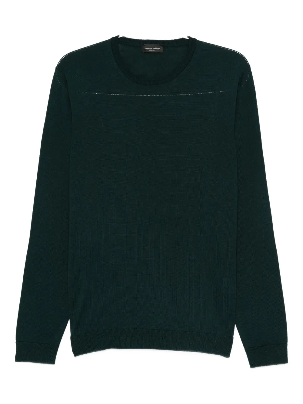 

Свитер с круглым вырезом Roberto Collina, зеленый