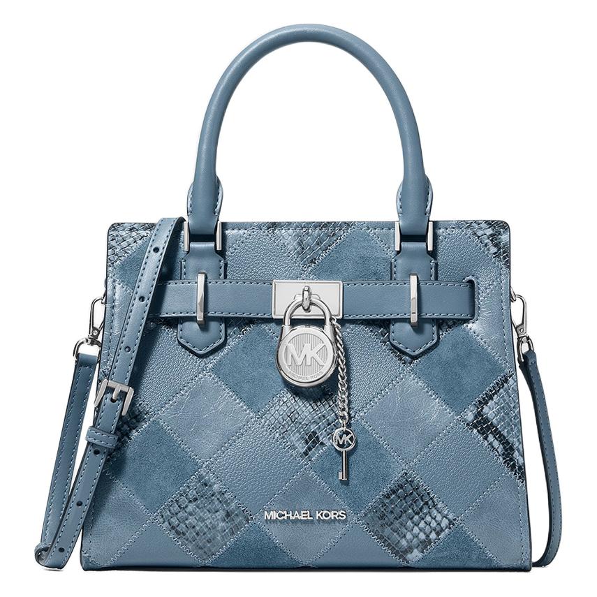 

Hamilton Series рюкзак через плечо с ромбовидным узором, кроссбоди, маленькая сумка унисекс василькового синего MICHAEL KORS, Set (Bag+Dust Bag)