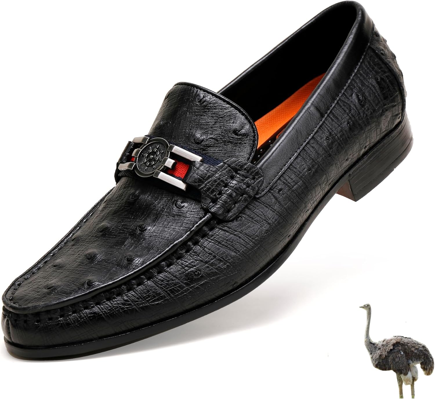 

Мужские кожаные туфли GOLDEN COXES, официальные, классический узор страуса, модель лоферов с пряжкой, бизнес-туфли, туфли для вечеринки и свадьбы, черные Golden Coxes Family