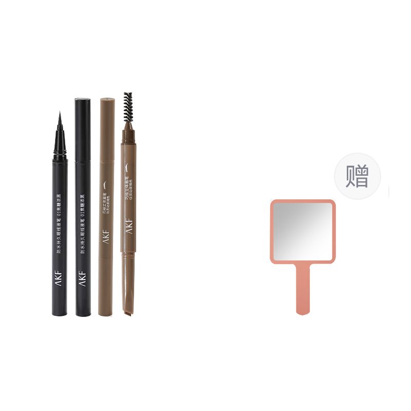 

Жидкая подводка для бровей + карандаш для бровей waterproof, легко растушевывается, стойкий макияж AKF