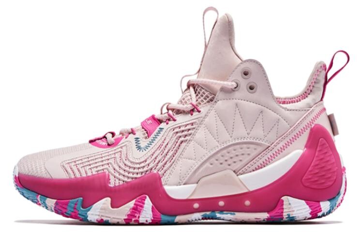 

Баскетбольные кроссовки Poison Tooth Pro 1.0 Basketball Shoes Men Mid-Top Pink/White Qiaodan