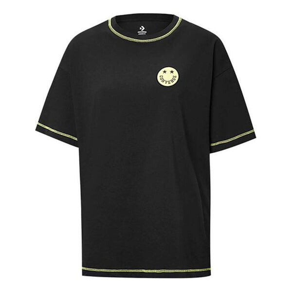 

Футболка casual t-shirt 'black yellow' Converse, черный