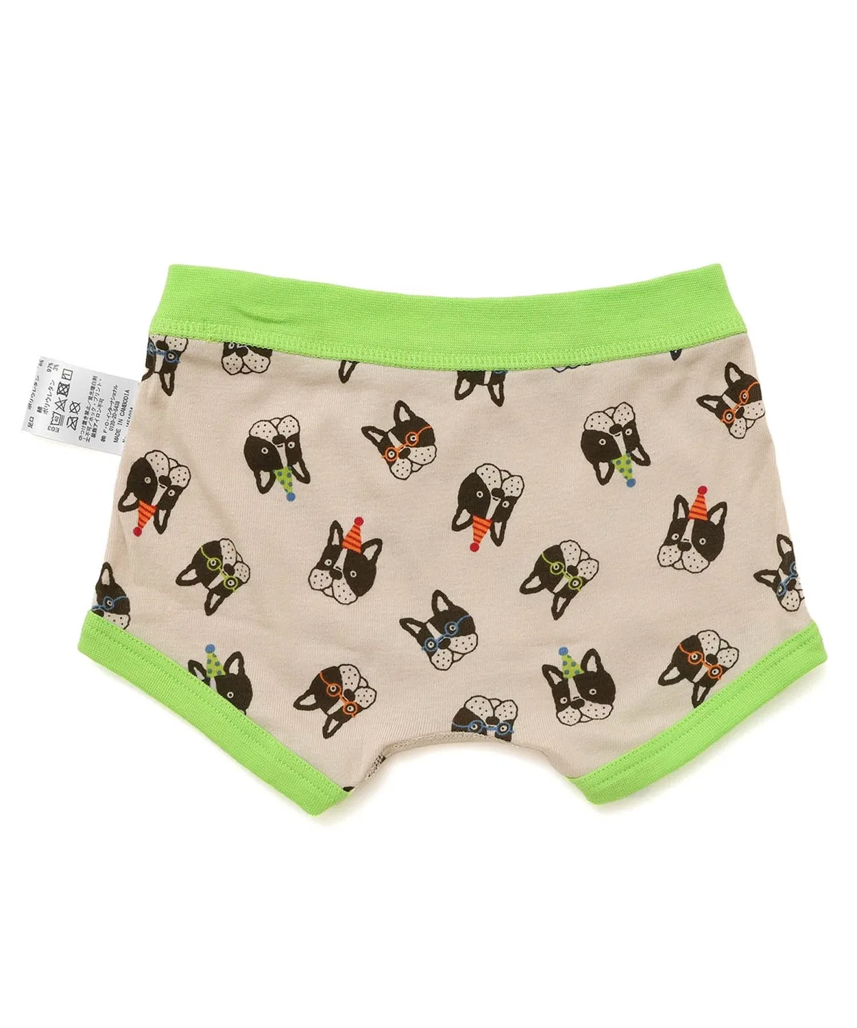 Боксеры детские с принтом Bulldog & Smile, Breeze, хлопок, серые — фото 2